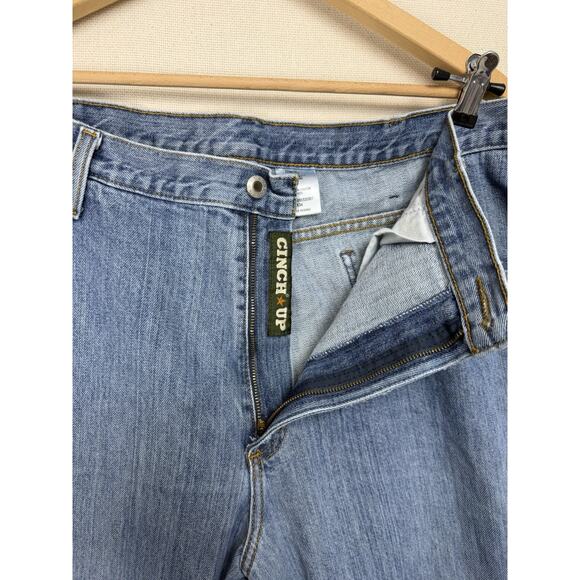 Cinch Jeans Men's Size 42 x 34 Denim 5 Pocket Western Work Jeans Distressed - Picture 7 of 15